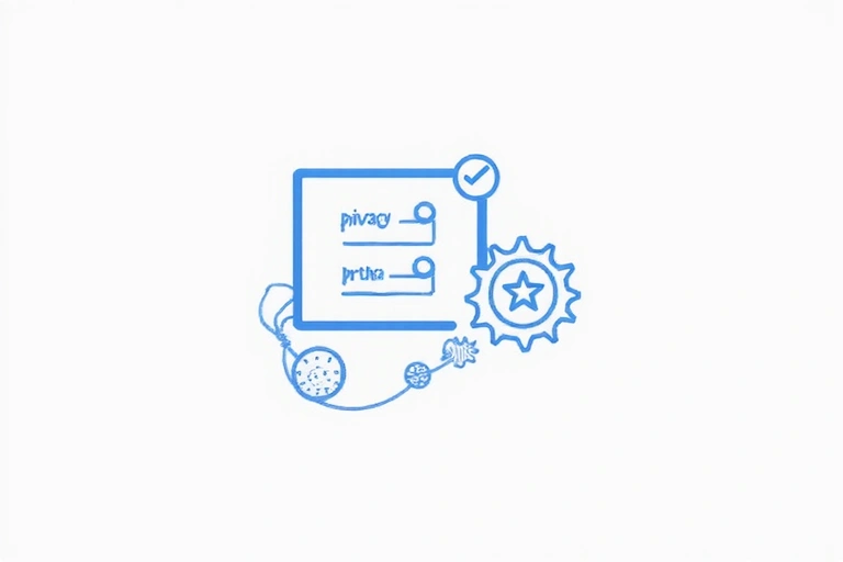 Icône représentant des paramètres de confidentialité et des choix d'utilisateur